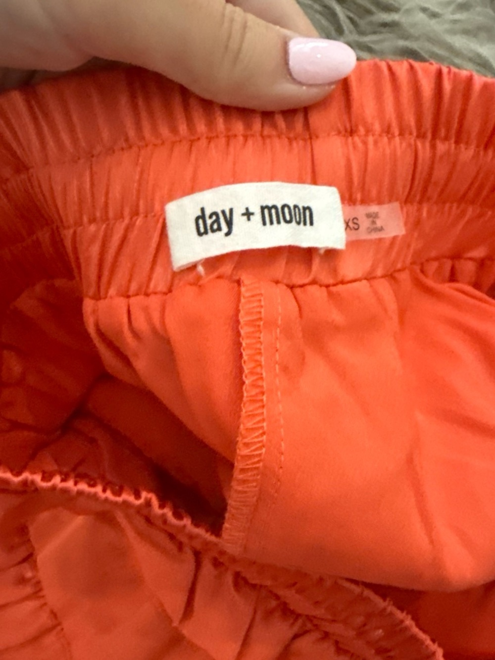 Day + moon Tiered Ruffle Skort in Coral Pink - Picture 3 of 3